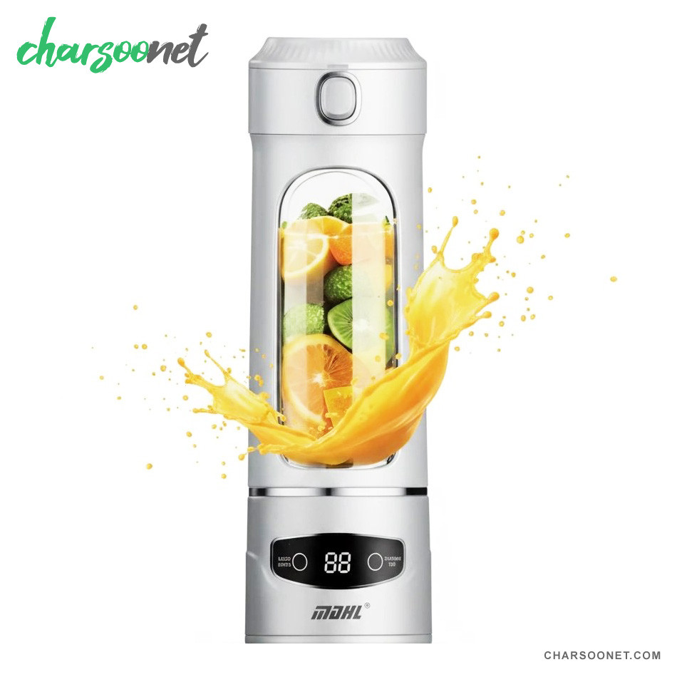 مخلوط‌کن شارژی پرتابل مدل AJ-02 سفید