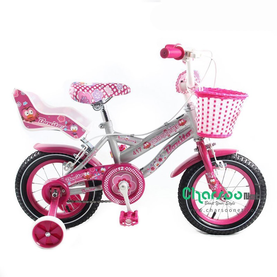 دوچرخه بچگانه دخترانه فانتزی bonito بونیتو کد BYC-00106 سایز 12 مدل 2016