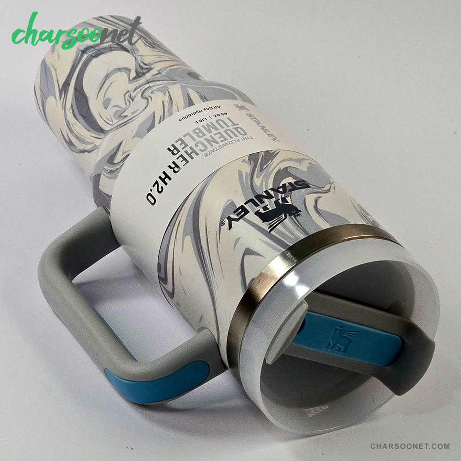 ماگ استنلی Quencher H2.0 Tumbler طرح ماربل ظرفیت 1.18 لیتر