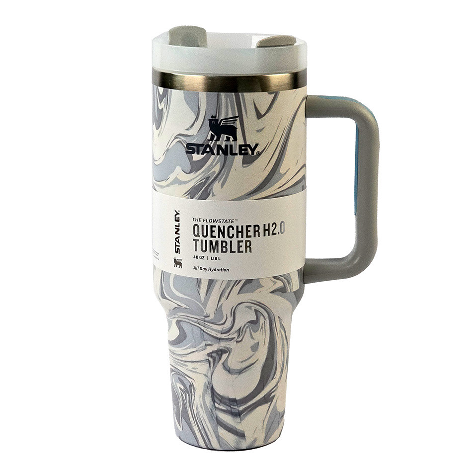 ماگ استنلی Quencher H2.0 Tumbler طرح ماربل ظرفیت 1.18 لیتر