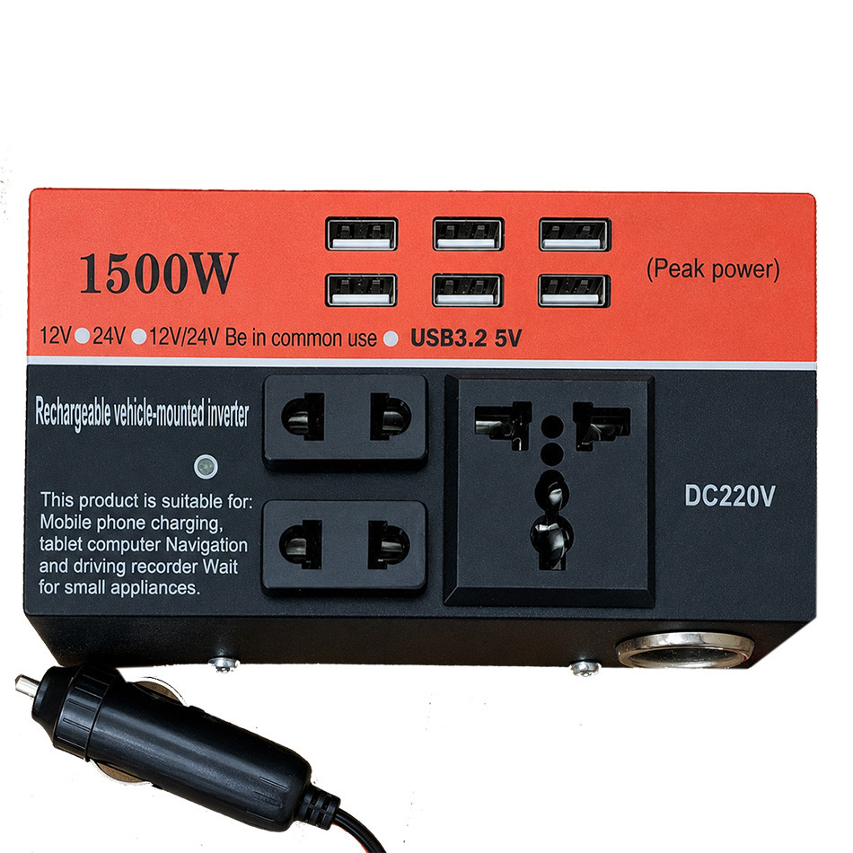 اینورتر فندکی خودرو 1500وات Vehicle Charging Inverter 1500W