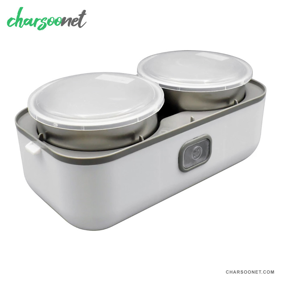 لانچ باکس برقی ۲ لیتری دوطبقه 200وات Cooking Lunch Box 4 liner