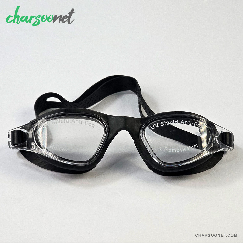 عینک شنا ضد بخار مدل BL3005 با محافظ UV و بند سیلیکونی نرم