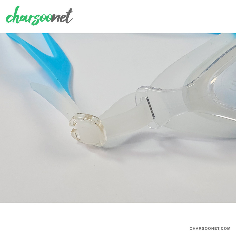 عینک شنا BL800 ضد بخار و محافظ UV با بند سیلیکونی نرم