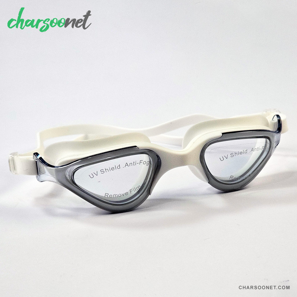 عینک شنا BL800 ضد بخار و محافظ UV با بند سیلیکونی نرم