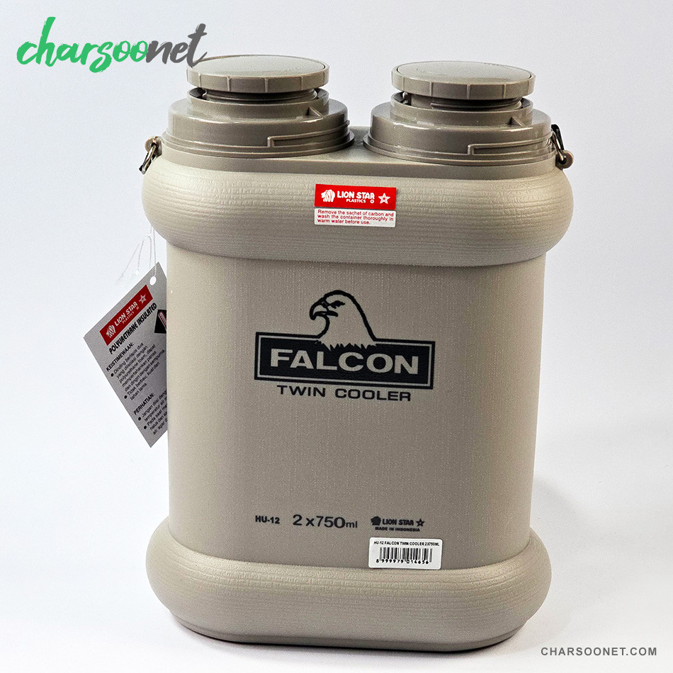 قمقمه دوقلو فالکون Falcon HU-12 ظرفیت 2×750 میلی‌لیتر