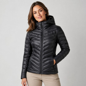 کاپشن پر سالومون زنانه مدل Salomon Outline Down Hoodie Black
