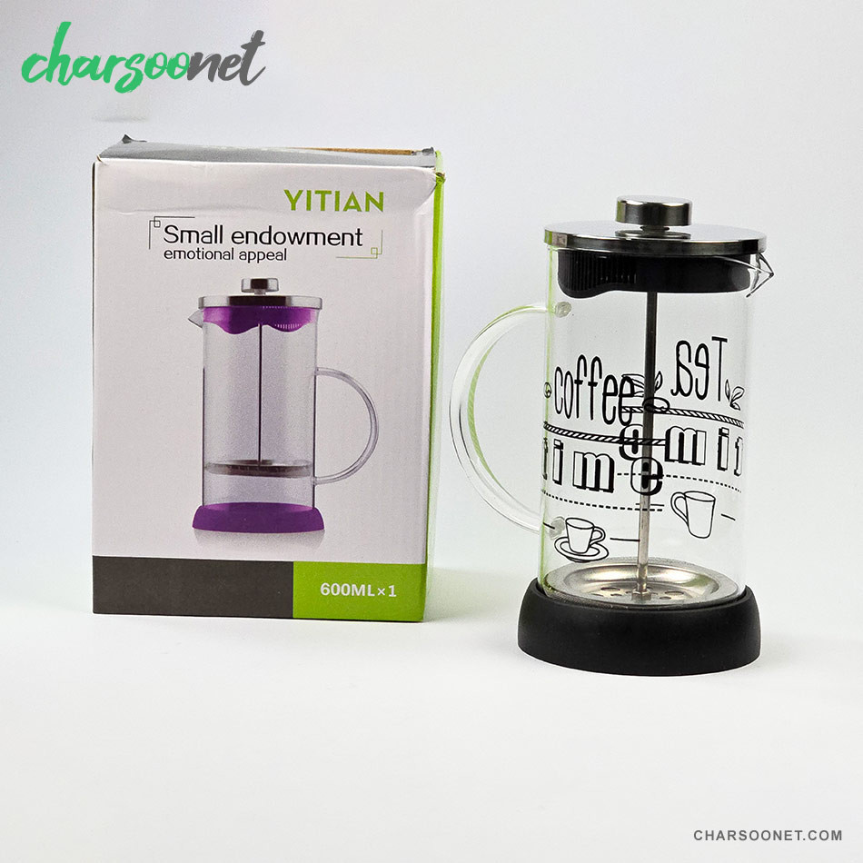 فرنچ پرس 600 میلی لیتری شیشه ای Small Endowment