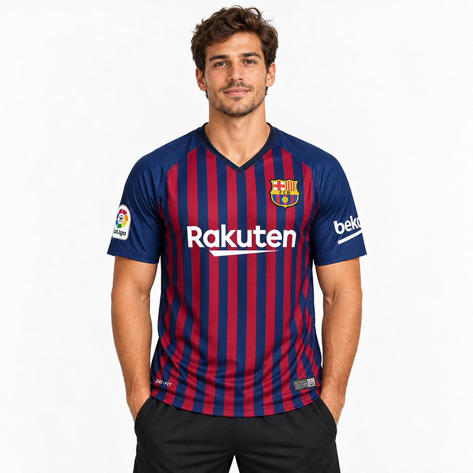 پیراهن هواداری FC Barcelona طرح Rakuten وارداتی