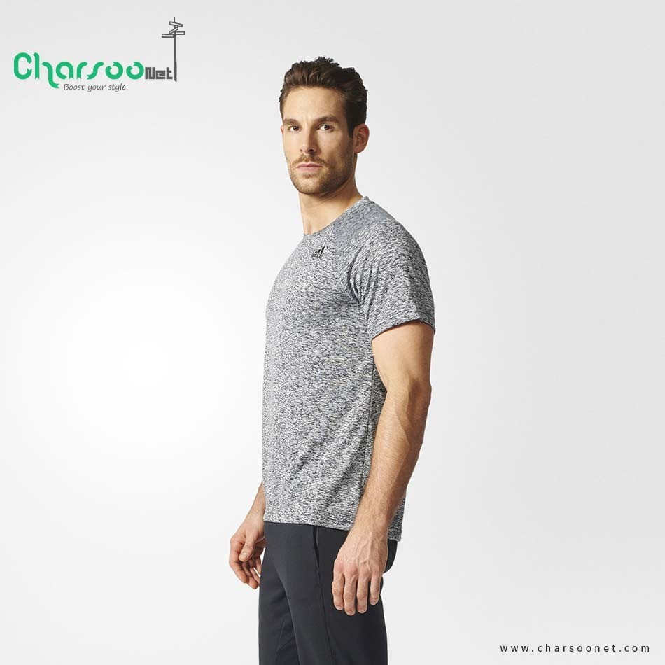 تیشرت اسپرت مردانه adidas D2M Heathered Tee