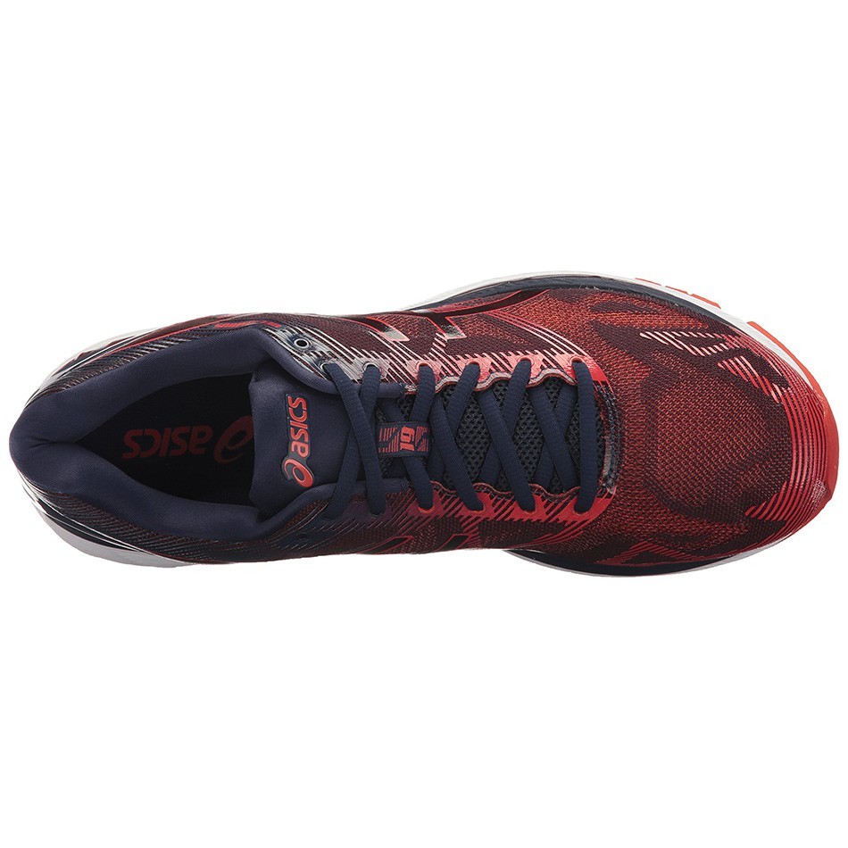 کتانی رانینگ مردانه اسیکس نیمباس Asics Gel Nimbus 19 Blue-red