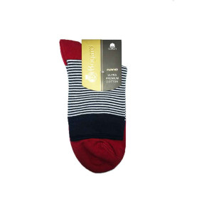 جوراب پسرانه نیم ساق بوگارو Bogaro Socks رنگ قرمز