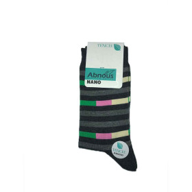 جوراب پسرانه ساقدار مردانه راه راه آبنوس Abnous رنگ ترکیبی