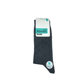 جوراب مردانه ساقدار نانو آبنوس Abnous  رنگ خاکستری