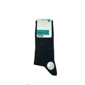 جوراب مردانه ساقدار نانو آبنوس Abnous  رنگ مشکی