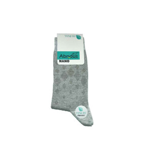 جوراب مردانه نانو آبنوس Abnous  رنگ طوسی