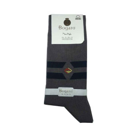 جوراب مردانه بوگارو Bogaro رنگ طوسی