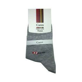 جوراب مردانه نیم ساق طوسی کارس Cares Diesel رنگ طوسی