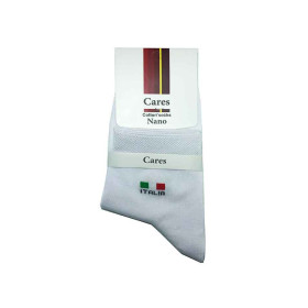 جوراب مردانه کارس طرح ایتالیا Cares Italia رنگ سفید