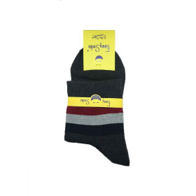 جوراب نیم ساق مردانه فانی Funny Socks رنگ خاکستری