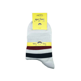 جوراب نیم ساق پسرانه فانی Funny Socks رنگ سفید