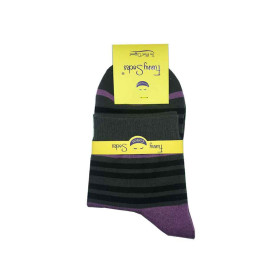 جوراب نیم ساق پسرانه فانی راه راه Funny Socks رنگ ترکیبی