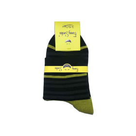 جوراب نیم ساق راه راه Funny Socks رنگ ترکیبی