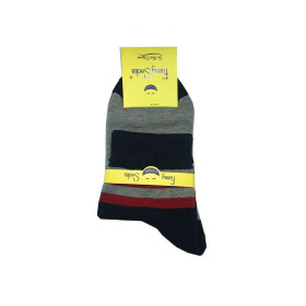 جوراب نیم ساق پسرانه راه راه Funny Socks رنگ ترکیبی