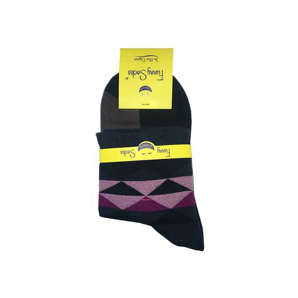 جوراب نخی طرحدار پسرانه Funny Socks رنگ ترکیبی