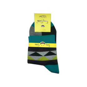 جوراب نخی طرحدار Funny Socks رنگ ترکیبی