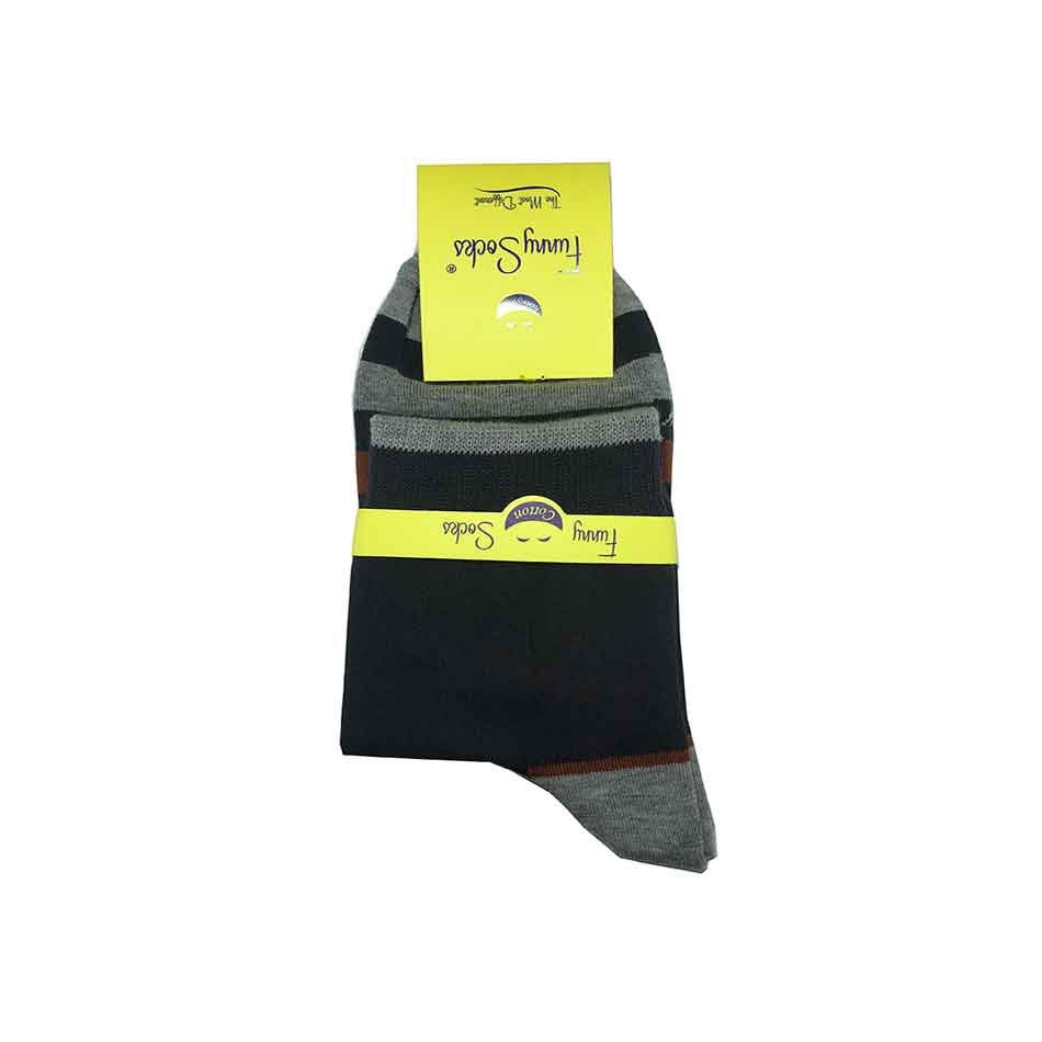 جوراب پسرانه نیم ساق مردانه Funny Socks رنگ سفید