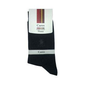 جوراب کلاسیک مردانه طرح پلو Cares رنگ مشکی