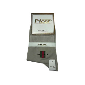 جوراب نیم ساق نانو مردانه پیکور Picor رنگ طوسی
