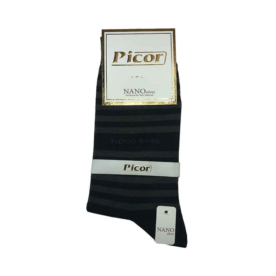 جوراب نخی مردانه پیکور Picor رنگ مشکی