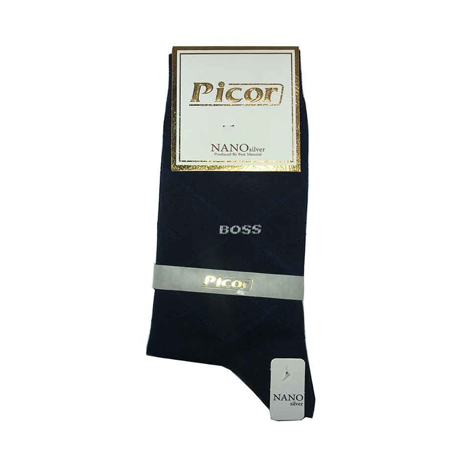 جوراب ساقدار مردانه نخی پیکور Picor رنگ مشکی