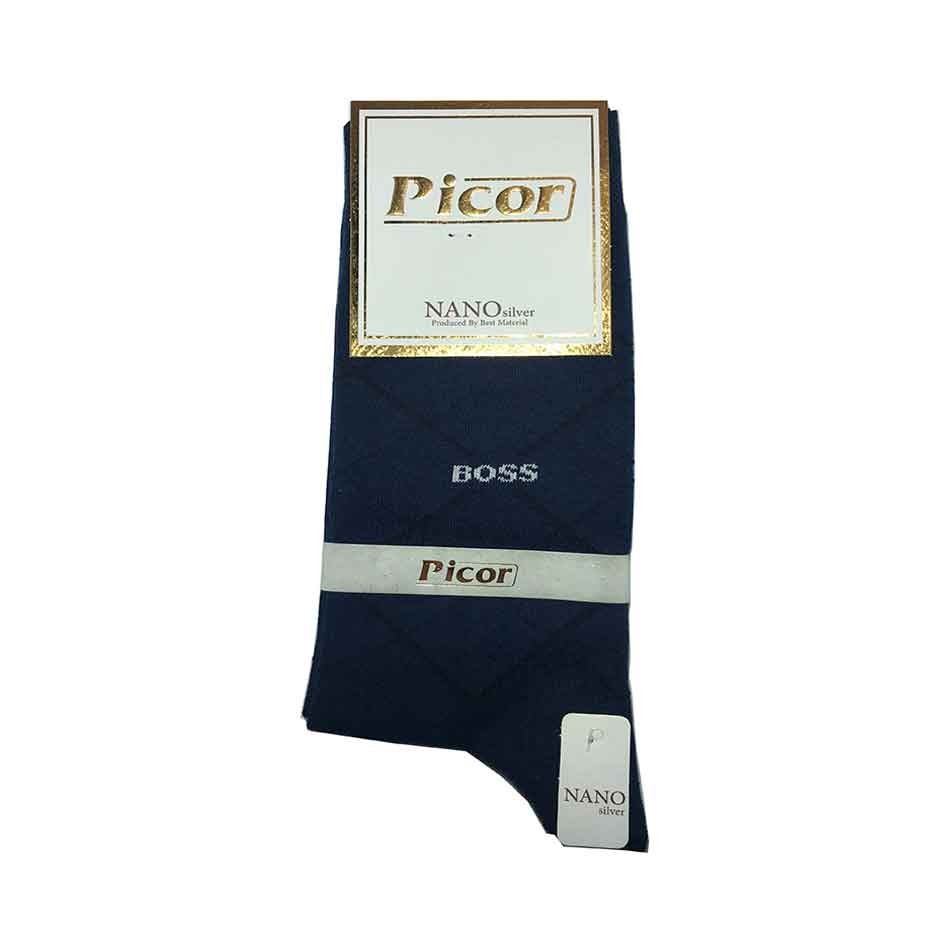 جوراب ساقدار نخی مردانه پیکور Picor رنگ سرمه ای
