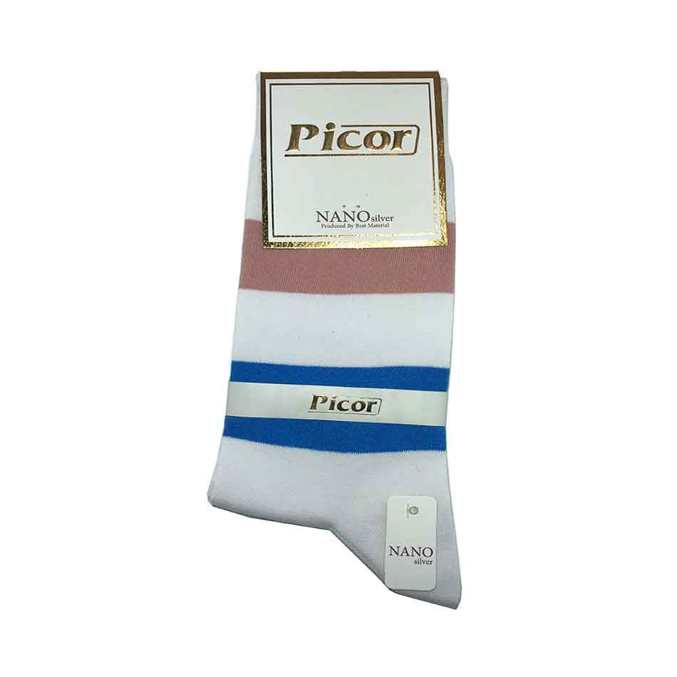 جوراب مردانه نانو ساقدار Picor رنگ سفید