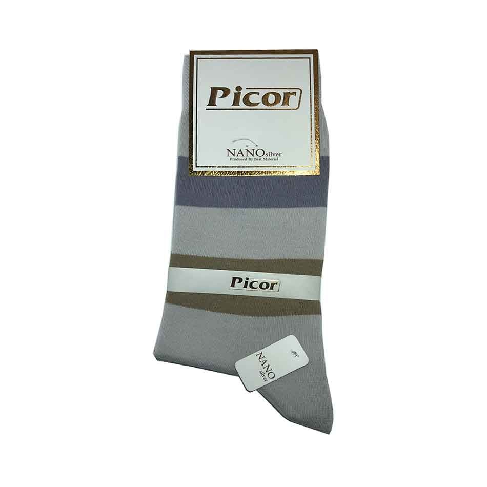 جوراب مردانه ساقدار Picor رنگ طوسی