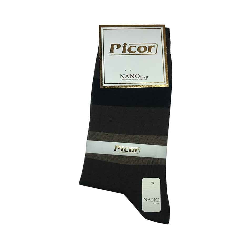 جوراب پسرانه ساقدار نانو Picor رنگ قهوه ای