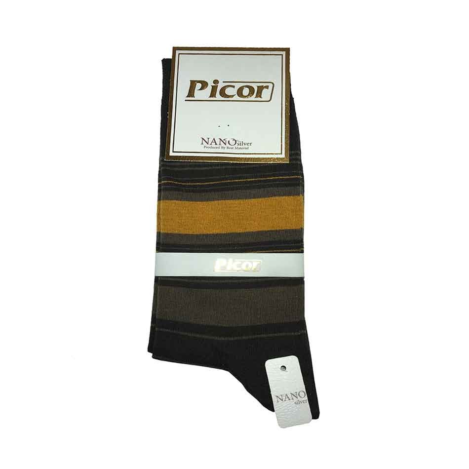 جوراب نخی مردانه ساقدار پیکور Picor رنگ قهوه ای