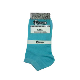 جوراب مچی پسرانه فیروزه ای طرح ساده Kabani