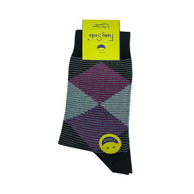 جوراب پسرانه ساقدار راه راه فانی Funny Socks