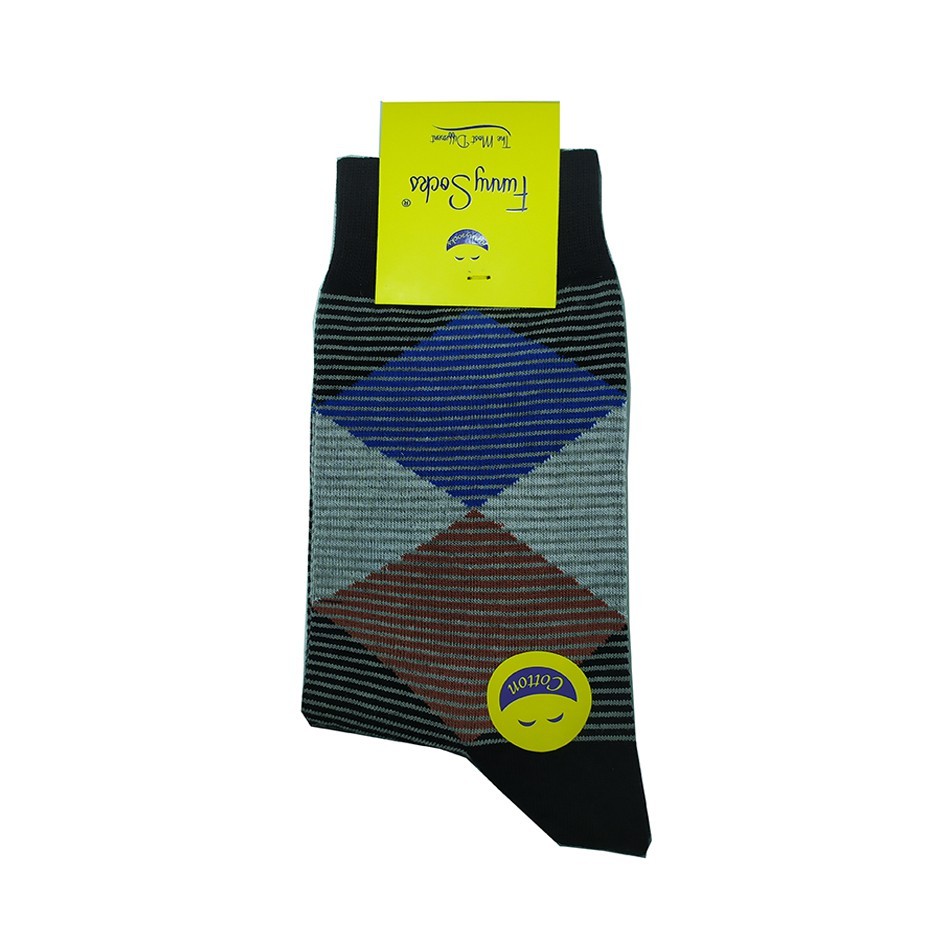 جوراب ساقدار مردانه راه راه فانی Funny Socks