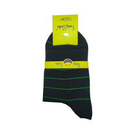 جوراب نیم ساق پسرانه راه راه سرمه ای فانی Funny Socks