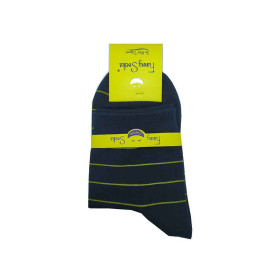 جوراب نیم ساق پسرانه راه راه سرمه ای فانی Funny Socks