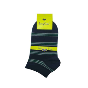 جوراب مچی پسرانه سرمه ای راه راه فانی Funny Socks