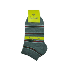 جوراب مچی پسرانه طوسی راه راه فانی Funny Socks