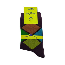 جوراب نخی زنانه فانی ساکس رنگ سرمه ای