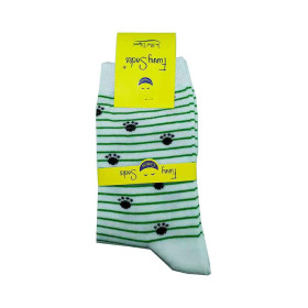 جوراب سفید اسپرت ساق بلند فانی ساکس دخترانه