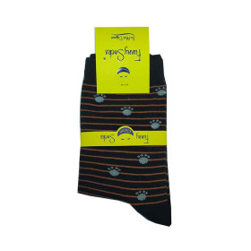 جوراب اسپرت سفید ساق بلند فانی ساکس Funny socks